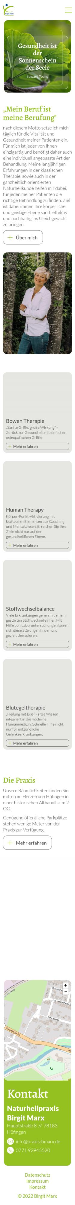 Birgit Marx Naturheilpraxis Smartphone