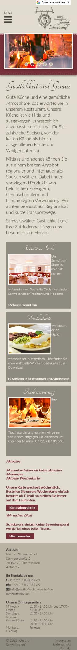 Gasthof Schweizerhof Smartphone Gasthof Schweizerhof Smartphone
